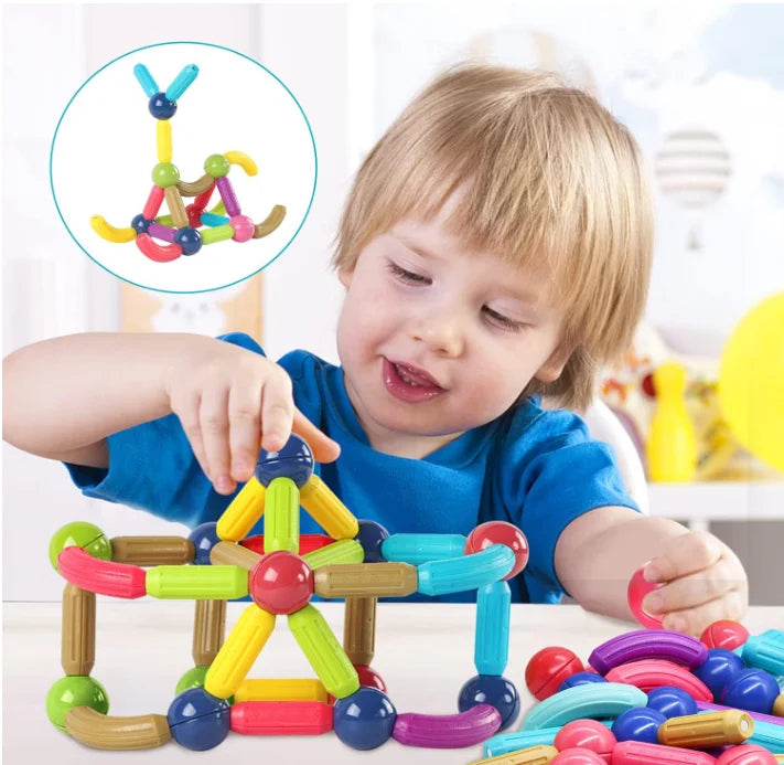 Magnetic Stick & Ball Building Set – Boost Creativity & Learning