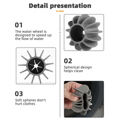 15 Pcs Reusable Silicone Laundry Balls for Washing Machine | Anti-Tangle & Lint Remover